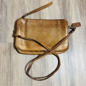 Vintage 1980s Coach Brown Leather Companion Purse